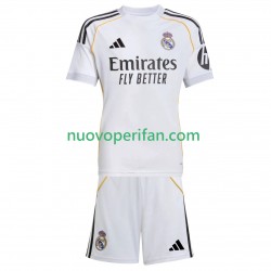 Maglie da Calcio Real Madrid Bambino Prima Tenuta 2025-2026 Maniche Corte