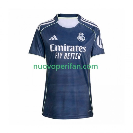 Maglie da Calcio Real Madrid Donna Trasferta Tenuta 2025-2026 Maniche Corte