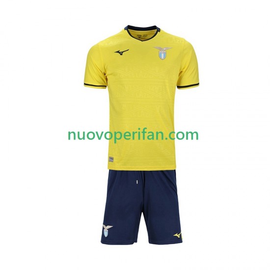 Maglie da Calcio SS Lazio Bambino Trasferta Tenuta 2024-2025 Maniche Corte