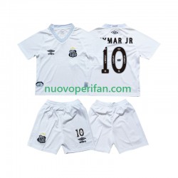 Maglie da Calcio Santos FC Neymar JR 10 Bambino Prima Tenuta 2025-2026 Maniche Corte