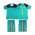 Maglie da Calcio Spagna Casillas 1 Retro Bambino Prima Tenuta 2010 Maniche Corte