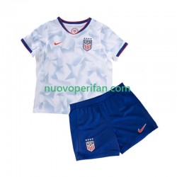 Maglie da Calcio Stati Uniti Bambino Prima Tenuta 2025 Maniche Corte