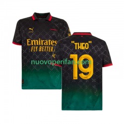 Maglie da Calcio AC Milan THEO 19 Uomo Quarta Tenuta 2024-2025 Maniche Corte