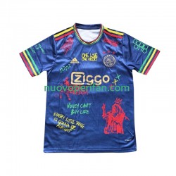 Maglie da Calcio AFC Ajax Bob Marley Special Blue Uomo Prima Tenuta 2025 Maniche Corte
