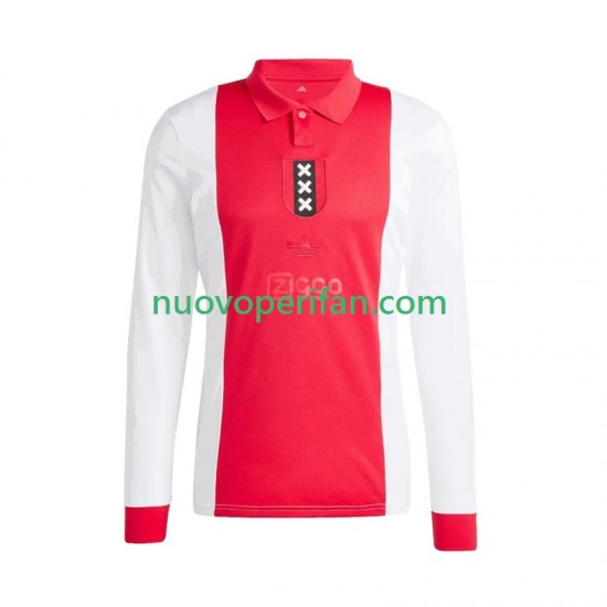 Maglie da Calcio AFC Ajax Anniversary Uomo Prima Tenuta 2024-2025 Maniche Lunghe