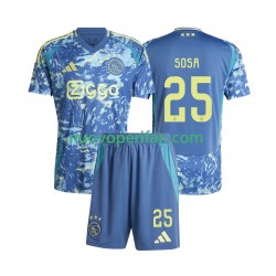 Maglie da Calcio AFC Ajax Wout Weghorst 25 Bambino Trasferta Tenuta 2024-2025 Maniche Corte