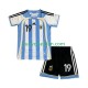 Maglie da Calcio Argentina Lionel Messi 19 Retro Bambino Prima Tenuta 2006 Maniche Corte