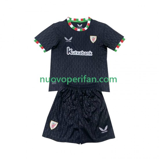Maglie da Calcio Athletic Bilbao Bambino Quarta Tenuta 2024-2025 Maniche Corte