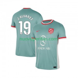 Maglie da Calcio Atlético Madrid Julian Alvarez 19 Uomo Trasferta Tenuta 2024-2025 Maniche Corte
