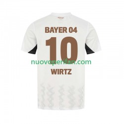 Maglie da Calcio Bayer 04 Leverkusen Florian Wirtz 10 Uomo Trasferta Tenuta 2024-2025 Maniche Corte
