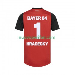 Maglie da Calcio Bayer 04 Leverkusen HRADECKY 1 Uomo Prima Tenuta 2024-2025 Maniche Corte