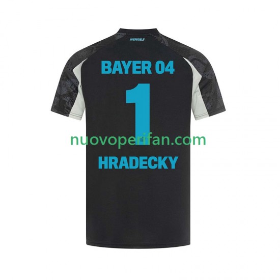 Maglie da Calcio Bayer 04 Leverkusen HRADECKY 1 Uomo Alternativa Tenuta 2024-2025 Maniche Corte