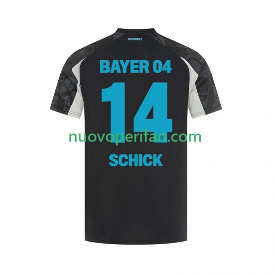 Maglie da Calcio Bayer 04 Leverkusen Patrik Schick 14 Uomo Alternativa Tenuta 2024-2025 Maniche Corte