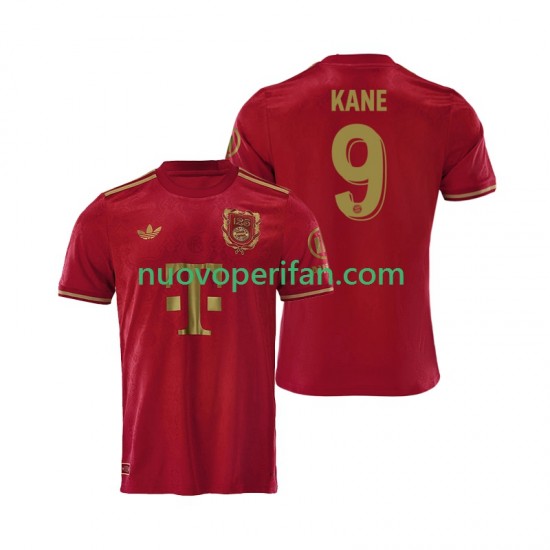 Maglie da Calcio FC Bayern München Harry Kane 9 125th Anniversary Red Uomo Prima Tenuta 2024-2025 Maniche Corte