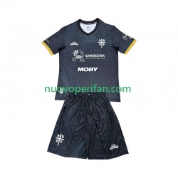 Maglie da Calcio Cagliari Bambino Alternativa Tenuta 2024-2025 Maniche Corte