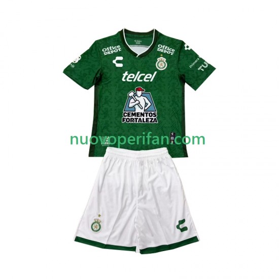 Maglie da Calcio Club Leon Bambino Prima Tenuta 2024-2025 Maniche Corte