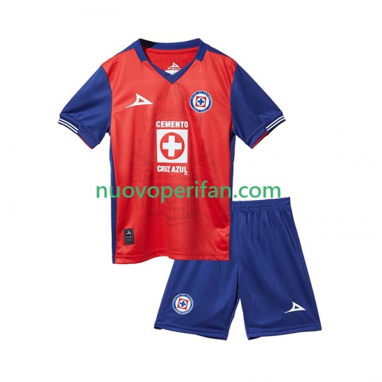 Maglie da Calcio Cruz Azul Bambino Alternativa Tenuta 2024-2025 Maniche Corte