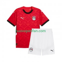 Maglie da Calcio Egitto Bambino Prima Tenuta 2024-2025 Maniche Corte