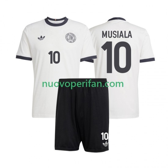 Maglie da Calcio Germania Jamal Musiala 10 ANVERSARY Bambino Prima Tenuta 2025 Maniche Corte