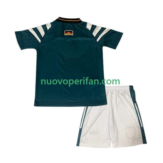 Maglie da Calcio Germania 1996 Retro Bambino Trasferta Tenuta Maniche Corte
