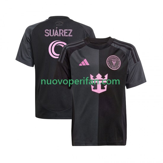 Maglie da Calcio Inter Miami Suárez Luis 9 Uomo Trasferta Tenuta 2025 Maniche Corte