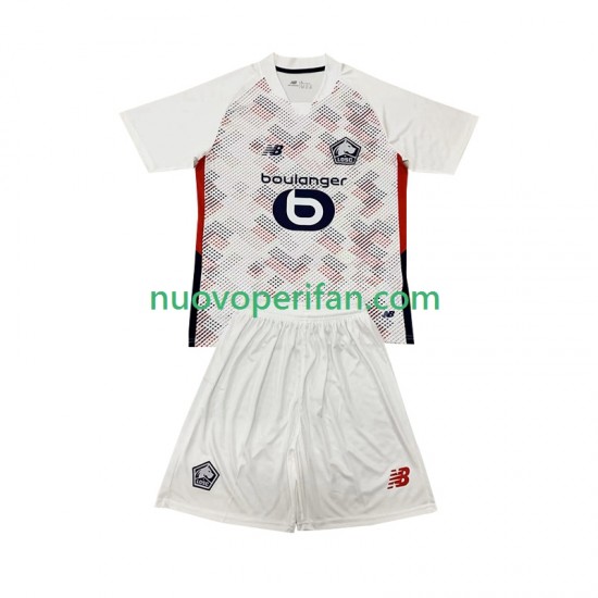 Maglie da Calcio LOSC Lille Bambino Trasferta Tenuta 2024-2025 Maniche Corte