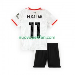 Maglie da Calcio Liverpool M.SALAH 11 Bambino Alternativa Tenuta 2024-2025 Maniche Corte