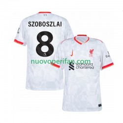 Maglie da Calcio Liverpool Szoboszlai 8 Uomo Alternativa Tenuta 2024-2025 Maniche Corte