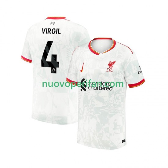 Maglie da Calcio Liverpool VIRGIL 4 Uomo Alternativa Tenuta 2024-2025 Maniche Corte