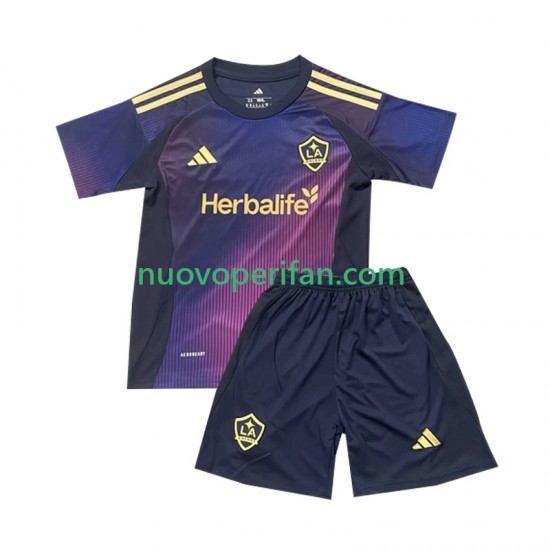 Maglie da Calcio Los Angeles Galaxy Bambino Trasferta Tenuta 2025 Maniche Corte