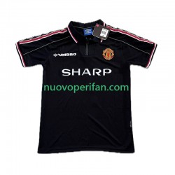 Maglie da Calcio Manchester United Beckham 7 Retro Uomo Alternativa Tenuta 1998 1999 Maniche Corte