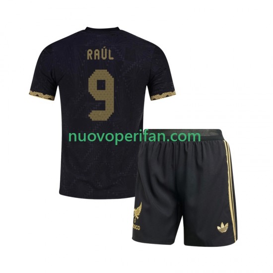 Maglie da Calcio Messico Raul Jimenez 9 Gold Cup Bambino Prima Tenuta 2025 Maniche Corte