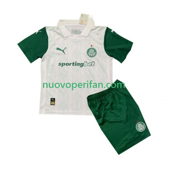 Maglie da Calcio Palmeiras Bambino Trasferta Tenuta 2025 Maniche Corte