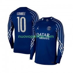 Maglie da Calcio Paris Saint-Germain Ousmane Dembele 10 Uomo Quarta Tenuta 2024-2025 Maniche Lunghe