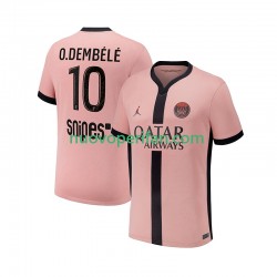 Maglie da Calcio Paris Saint-Germain Ousmane Dembele 10 Uomo Alternativa Tenuta 2024-2025 Maniche Corte