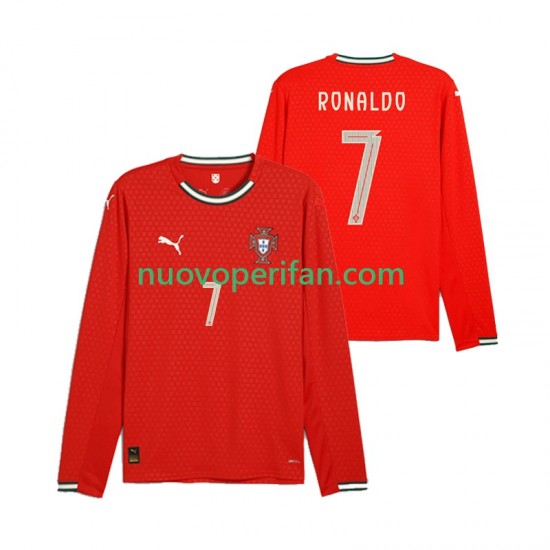 Maglie da Calcio Portogallo Cristiano Ronaldo 7 Uomo Prima Tenuta 2025 Maniche Lunghe