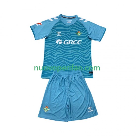 Maglie da Calcio Real Betis Portiere Bambino Trasferta Tenuta 2024-2025 Maniche Corte