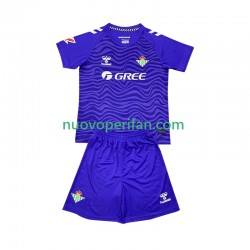 Maglie da Calcio Real Betis Portiere Bambino Alternativa Tenuta 2024-2025 Maniche Corte
