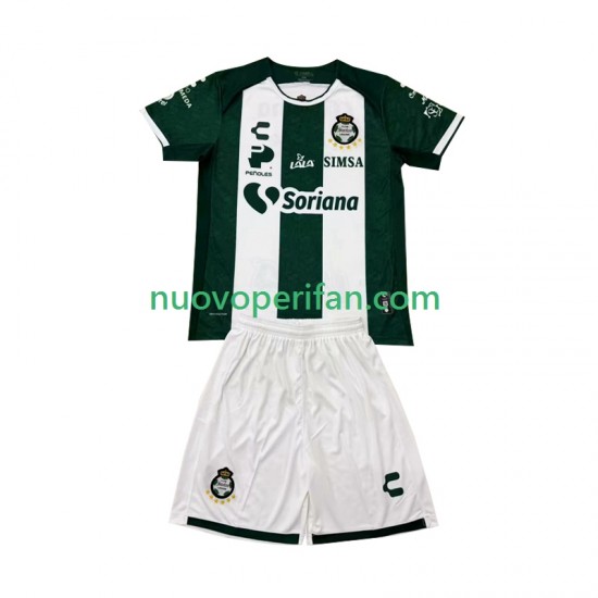 Maglie da Calcio Santos FC Laguna Bambino Prima Tenuta 2024-2025 Maniche Corte