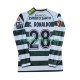 Maglie da Calcio Sporting CP Cristiano Ronaldo 28 2001 2003 Retro Uomo Prima Tenuta Maniche Lunghe