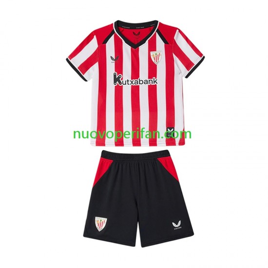 Maglie da Calcio Athletic Bilbao Bambino Prima Tenuta 2026-2027 Maniche Corte