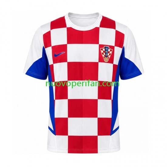 Maglie da Calcio Croazia Retro Uomo Prima Tenuta 2002 Maniche Corte