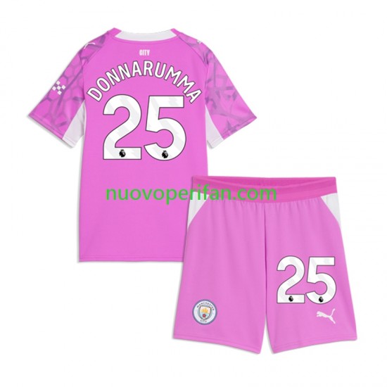 Maglie da Calcio Manchester City Gianluigi Donnarumma Portiere Bambino Trasferta Tenuta 2026-2027 Maniche Corte