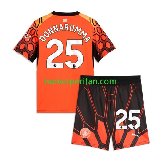 Maglie da Calcio Manchester City Gianluigi Donnarumma Portiere Bambino Alternativa Tenuta 2026-2027 Maniche Corte