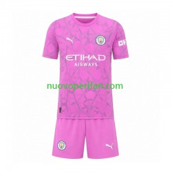 Maglie da Calcio Manchester City Portiere Bambino Trasferta Tenuta 2026-2027 Maniche Corte