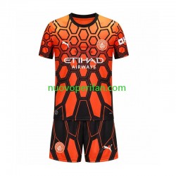 Maglie da Calcio Manchester City Portiere Bambino Alternativa Tenuta 2026-2027 Maniche Corte