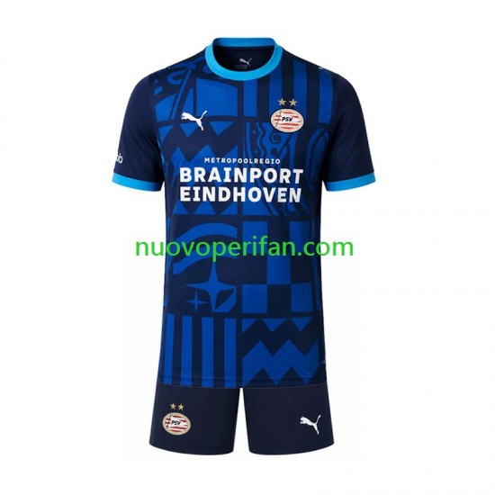 Maglie da Calcio PSV Eindhoven Bambino Alternativa Tenuta 2026-2027 Maniche Corte