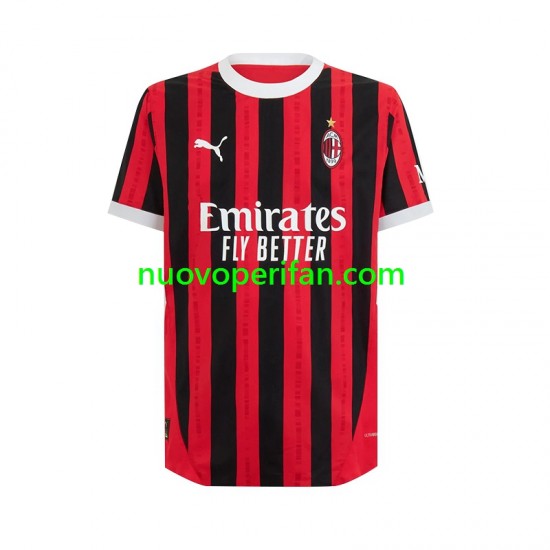 Maglie da Calcio AC Milan Uomo Prima Tenuta 2024-2025 Maniche Corte