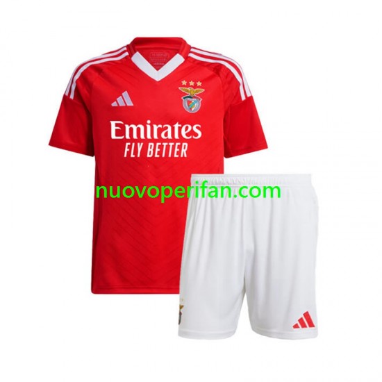Maglie da Calcio Benfica Bambino Prima Tenuta 2024-2025 Maniche Corte