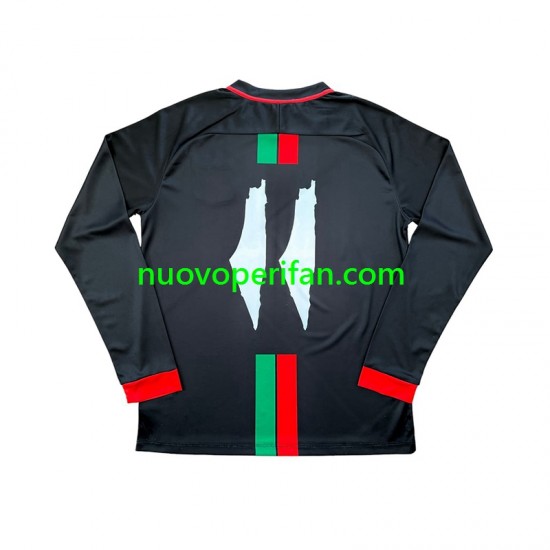 Maglie da Calcio Club Deportivo Palestino Center Stripre Uomo Prima Tenuta 2024-2025 Maniche Lunghe